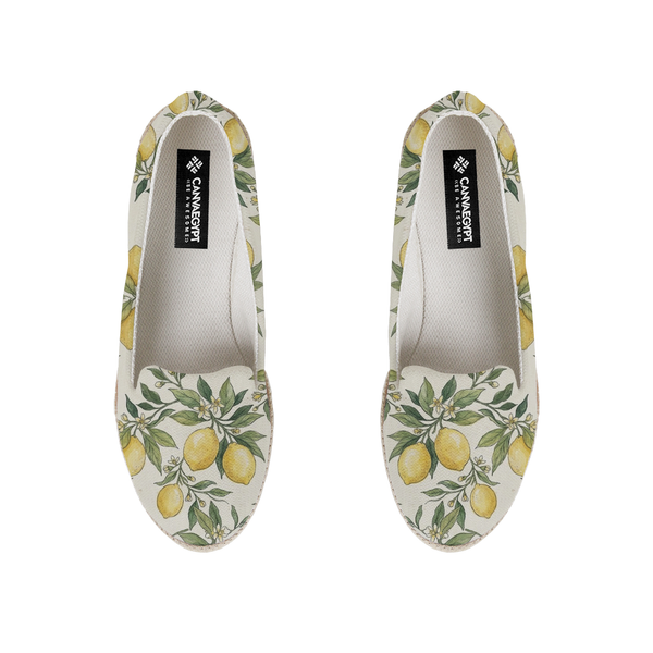 Nook Espadrille – Vintage Mediterranean Lemon Orchard Hand-Painted - 1