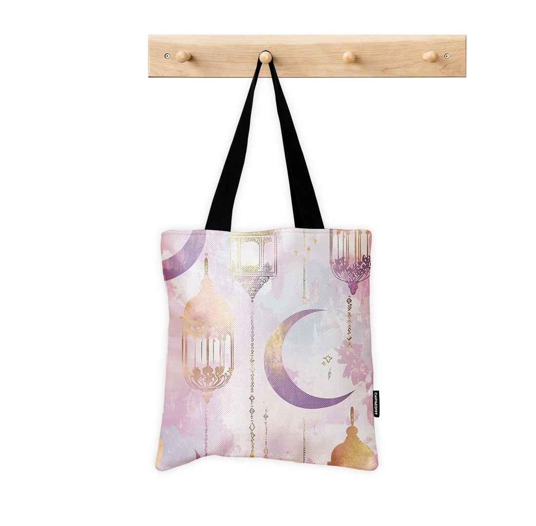 Tote Bag – Pastel Lantern Dreams - 1