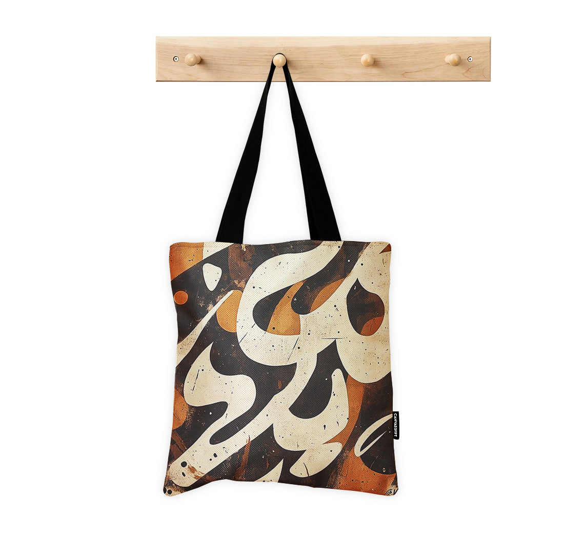 Tote Bag – Rustic Calligraphic Flow - 1