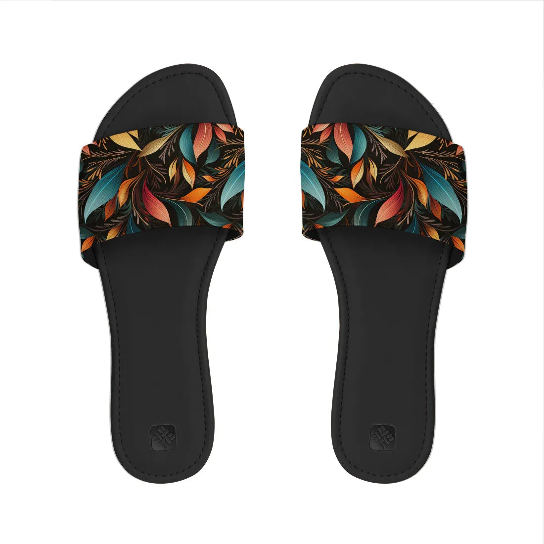 Cozy Bliss Slipper Tropical Plume Slides - 1