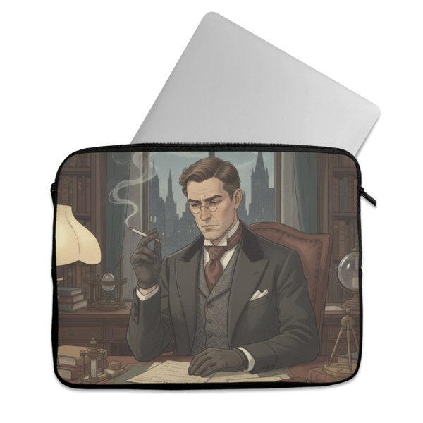 Laptop Sleeve Vintage Gentleman working in office