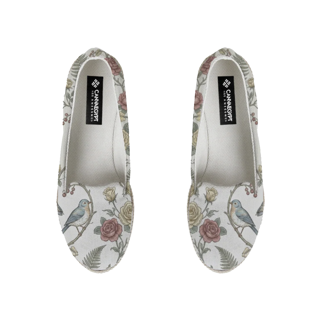 Nook Espadrille – Vintage Songbird and Soft Floral Aesthetic