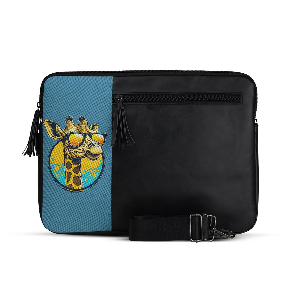 Vivid Laptop Sleeve Stylish Giraffe