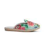 Voyage Mules Cyan Floral
