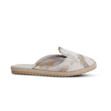 Voyage Mules White Feather