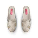 Voyage Mules White Feather