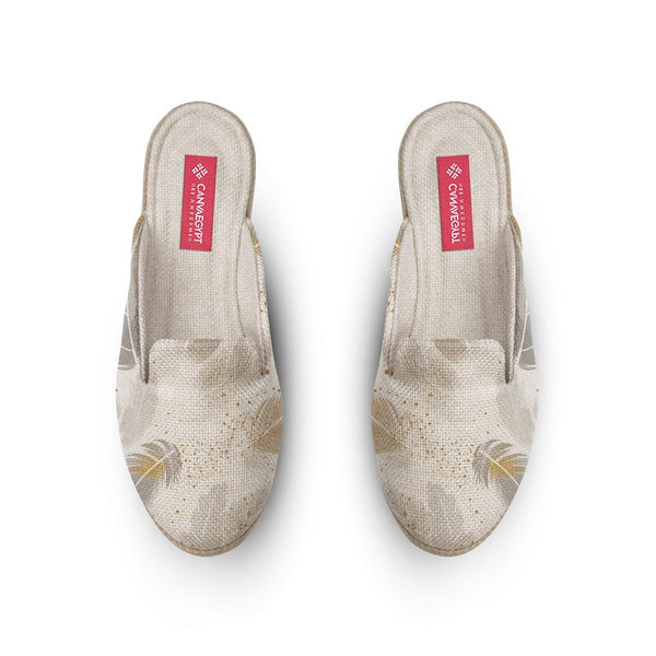 Voyage Mules White Feather