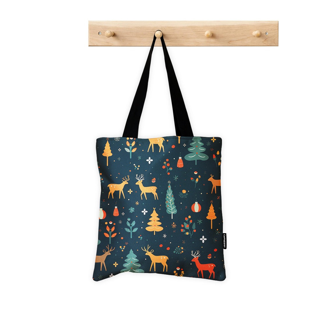 Tote Bag Golden Reindeer Forest - 2