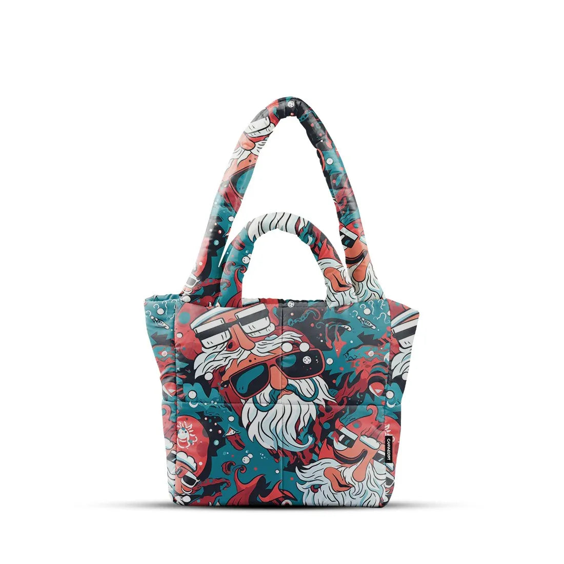 Cloud Tote Funky Festivities with Santa Swag - 2