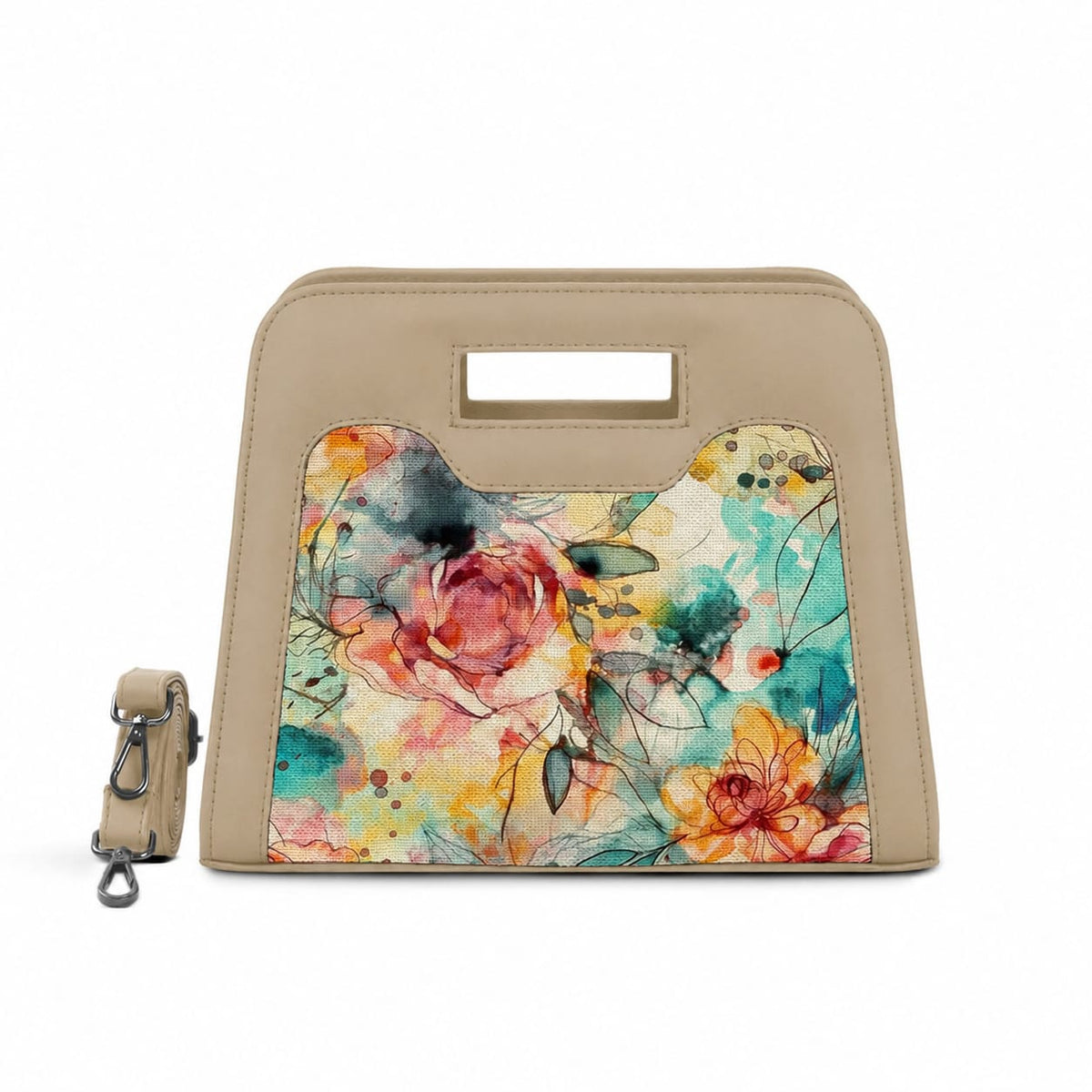 Beige Chic Peek Handbag Aged