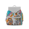 White Aurora Backpack Cracked