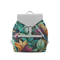 White Aurora Backpack Leaf