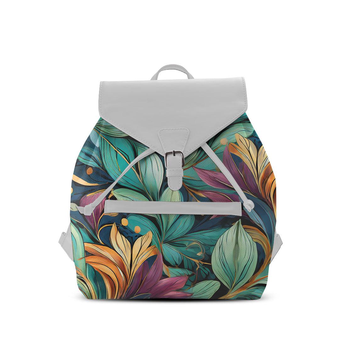 White Aurora Backpack Leaf - CANVAEGYPT