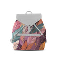 White Aurora Backpack Mixed Leaves