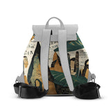 White Aurora Backpack Old Magazine