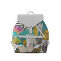 White Aurora Backpack Old Paper