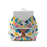 White Aurora Backpack Pretty Lady - CANVAEGYPT