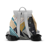 White Aurora Backpack Scratchline - CANVAEGYPT
