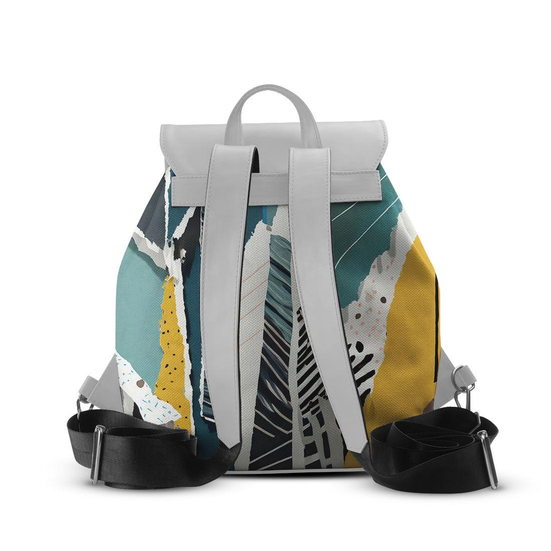White Aurora Backpack Shapescratch - CANVAEGYPT