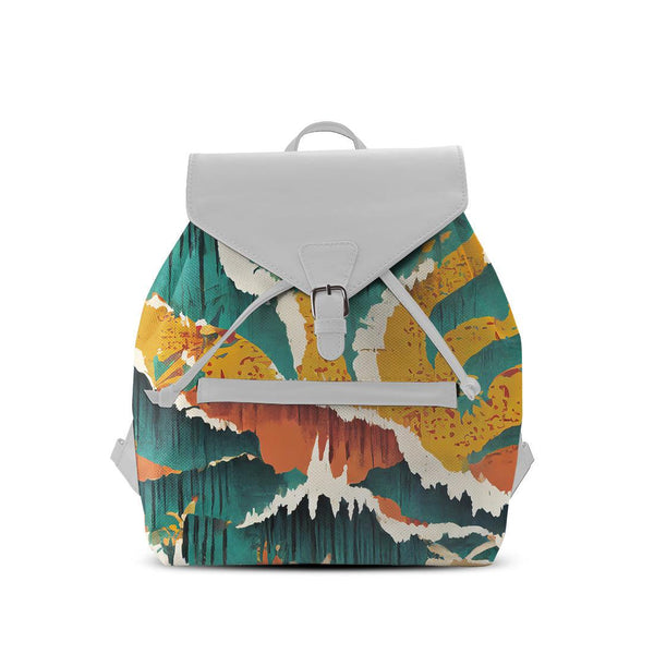 White Aurora Backpack Texture - CANVAEGYPT