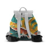 White Aurora Backpack Texture - CANVAEGYPT