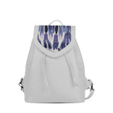 White City Serenade Backpack Lavender Brush Strokes - CANVAEGYPT