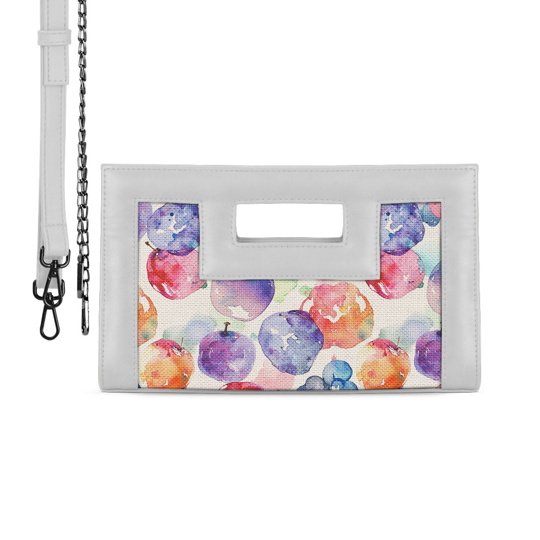 White City Sleek Clutch Watercolor Apples - 2