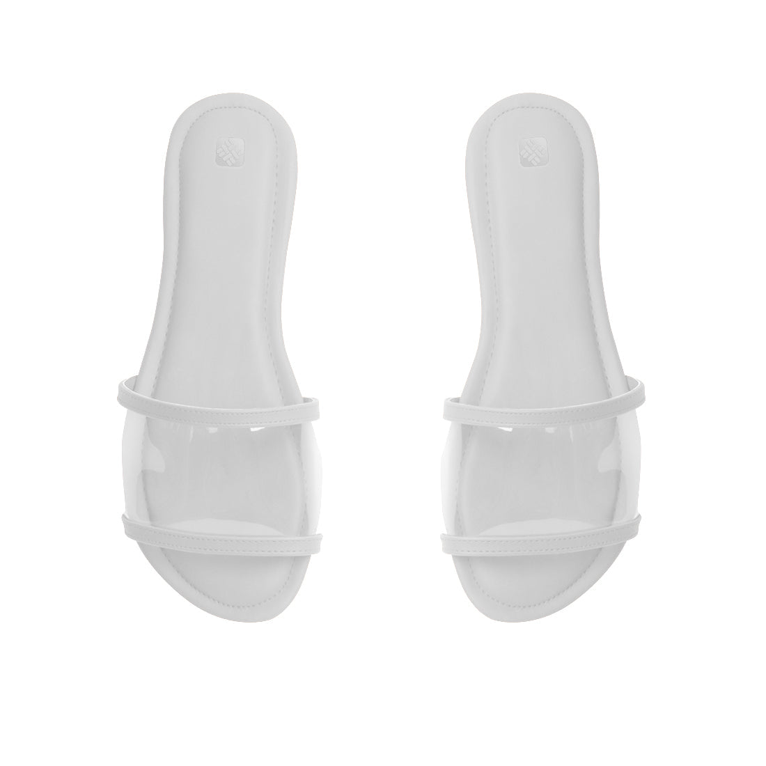 White Clear Bliss Comfort Slipper - 1
