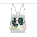 White Laptop Backpack Charming