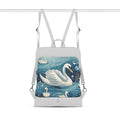 White Laptop Backpack Goose