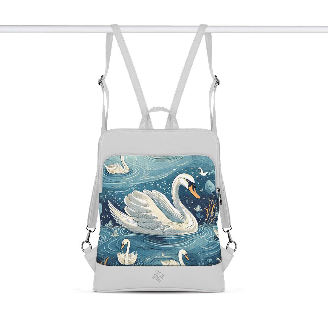 White Laptop Backpack Goose - CANVAEGYPT