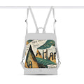 White Laptop Backpack  Old Magazine