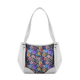 White Leather Tote Bag White Nature - 1