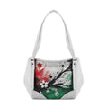 White Leather Tote Bag palestine sail