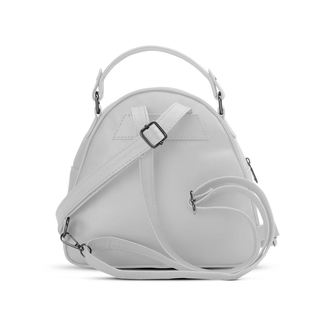 White Mini Voyage Backpack Leafcraft - CANVAEGYPT