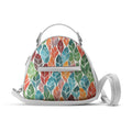 White Mini Voyage Backpack Colorful Leaf