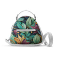 White Mini Voyage Backpack Leaf