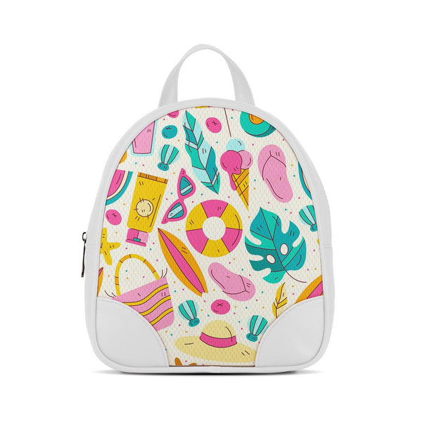 White O Mini Backpacks Beach Tools - 1