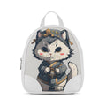White O Mini Backpacks Cat With Suit