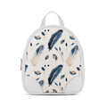 White O Mini Backpacks Feathers