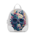 White O Mini Backpacks Skulltastsic