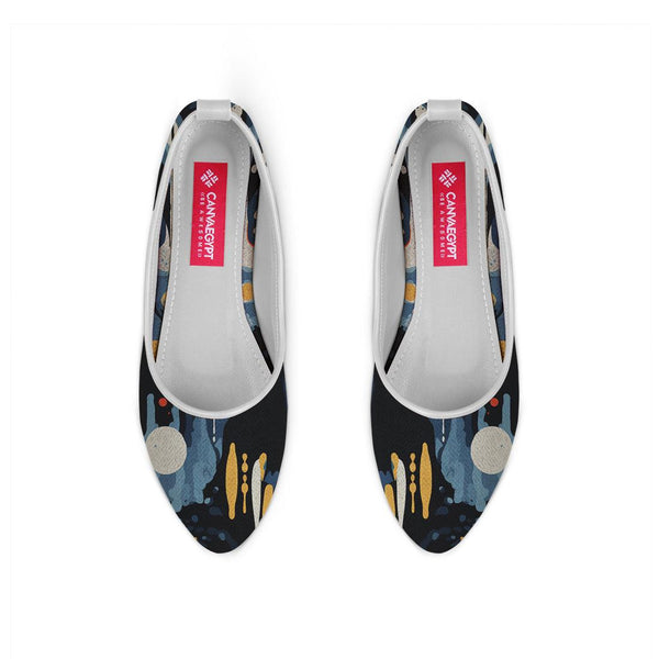 White Round Toe Shoe Artistry - CANVAEGYPT