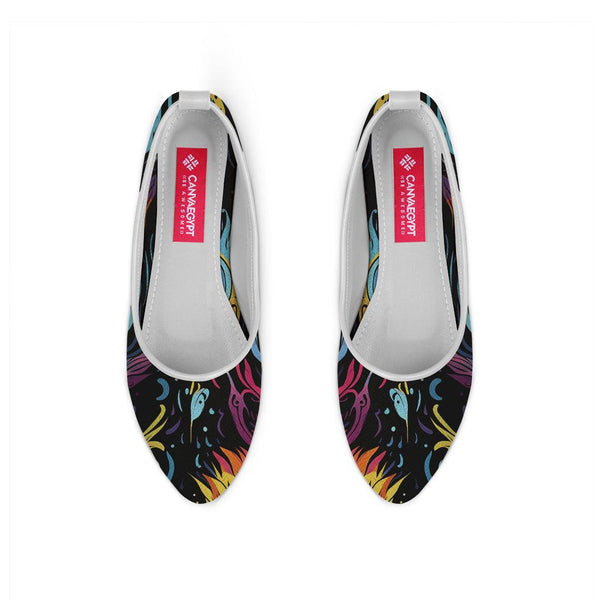 White Round Toe Shoe Dazzling - CANVAEGYPT