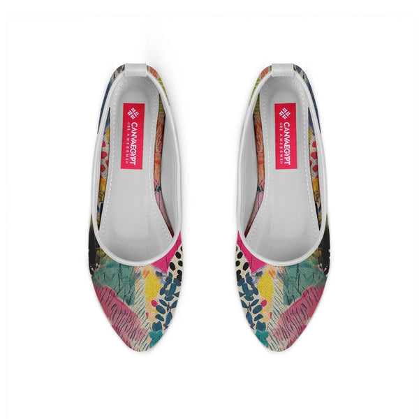 White Round Toe Shoe Dye - CANVAEGYPT