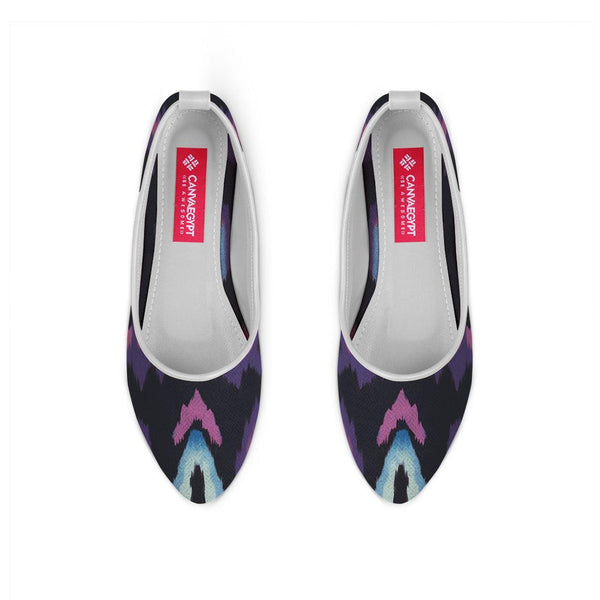 White Round Toe Shoe Faded - CANVAEGYPT