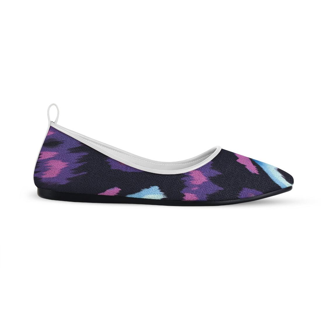 White Round Toe Shoe Faded - CANVAEGYPT
