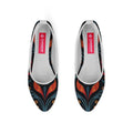 White Round Toe Shoe Fiery