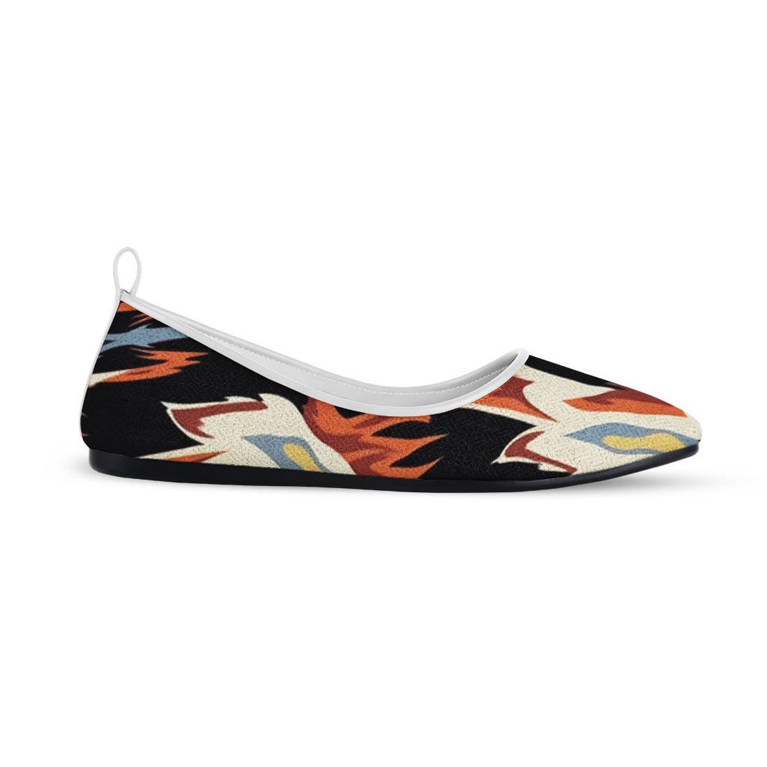 White Round Toe Shoe Flame - CANVAEGYPT