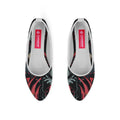 White Round Toe Shoe Flecks