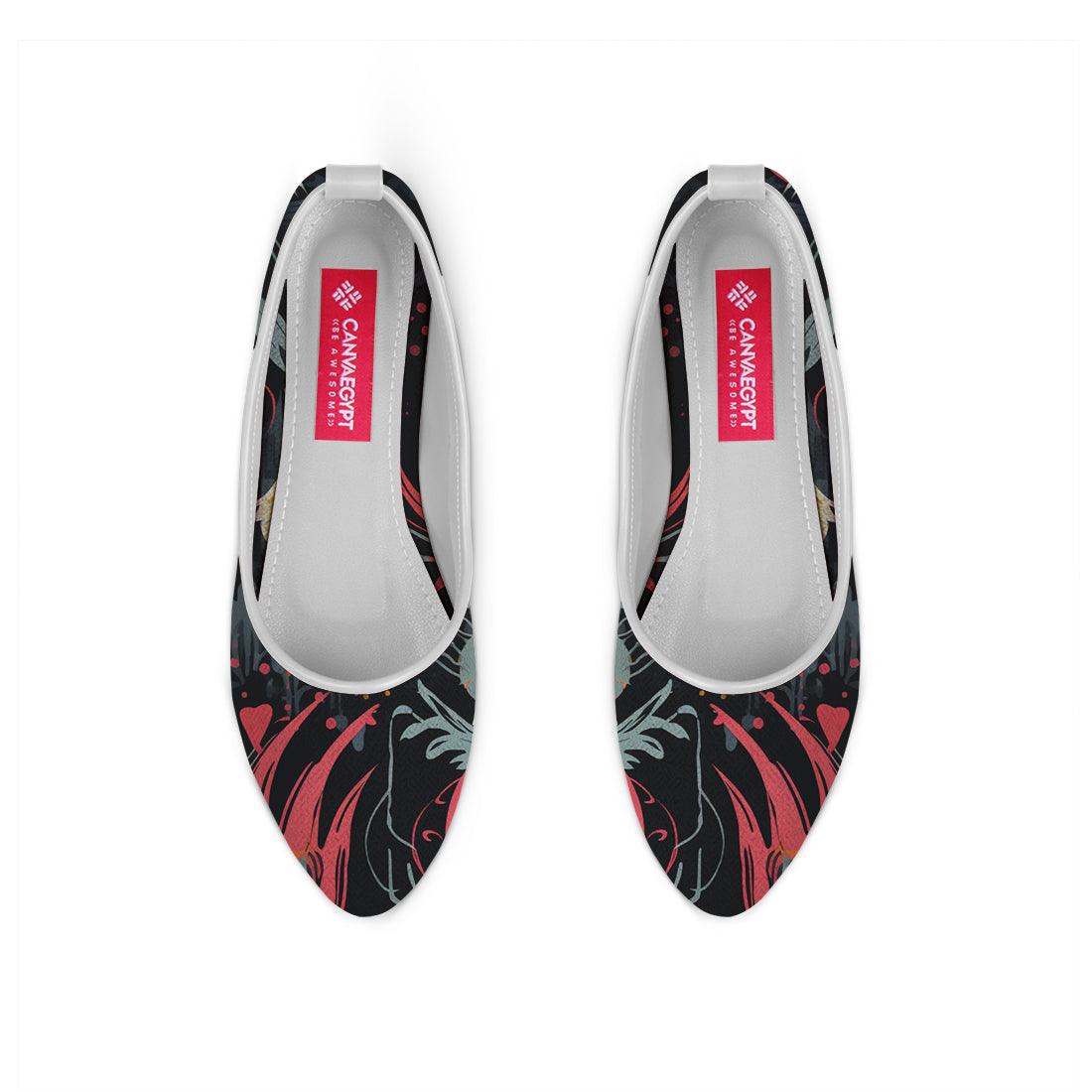 White Round Toe Shoe Flecks - CANVAEGYPT